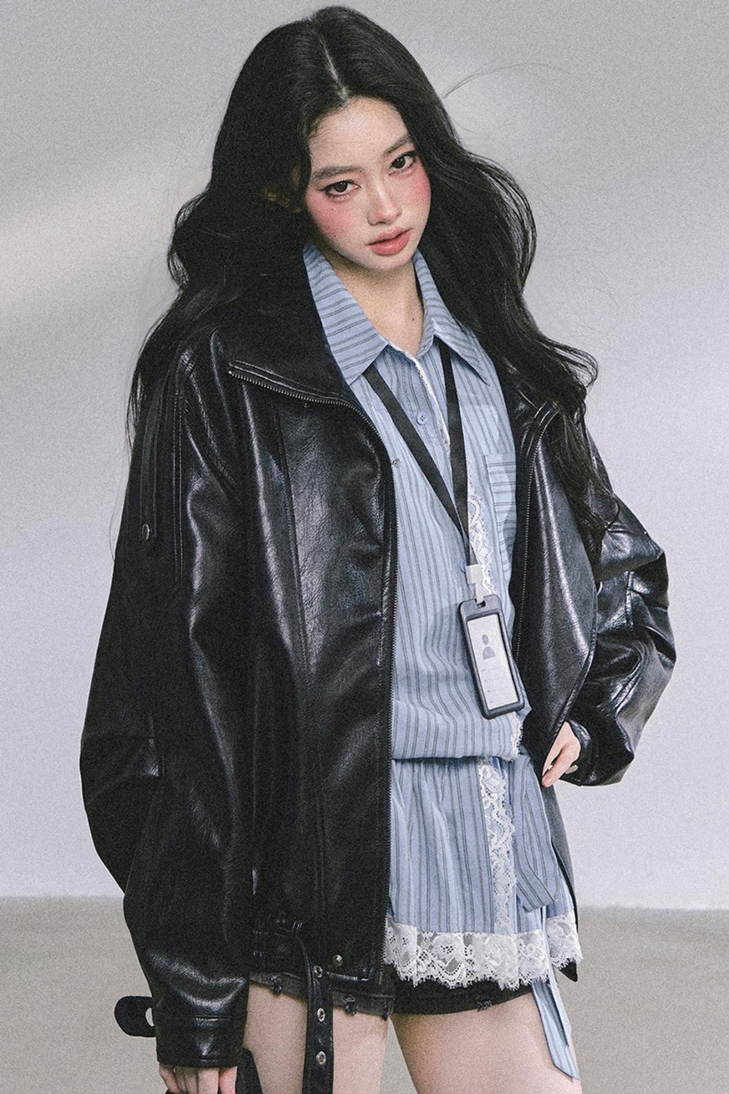 French Lace Stripe Shirt Set-Up