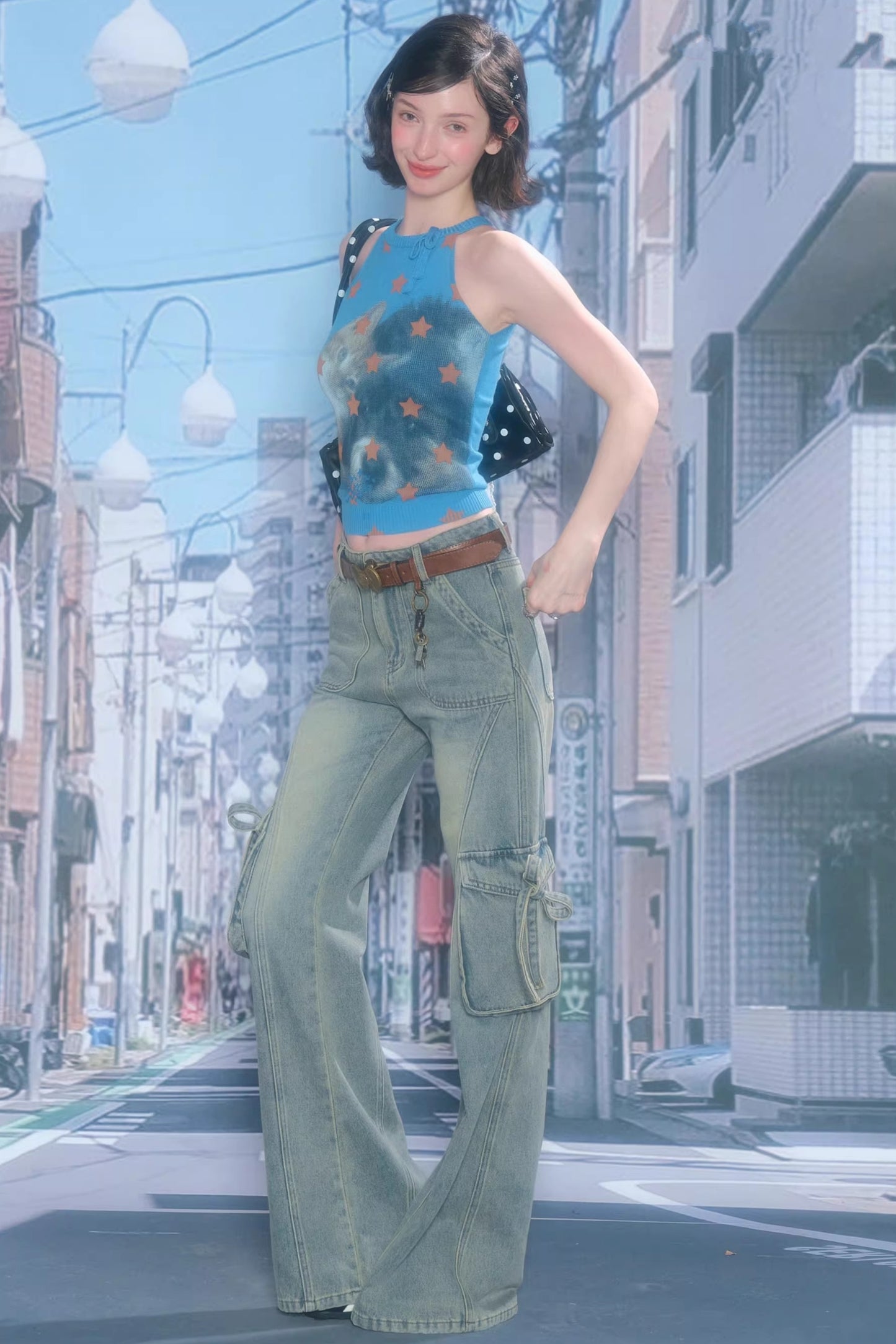 Butterfly Edge Flared Jeans