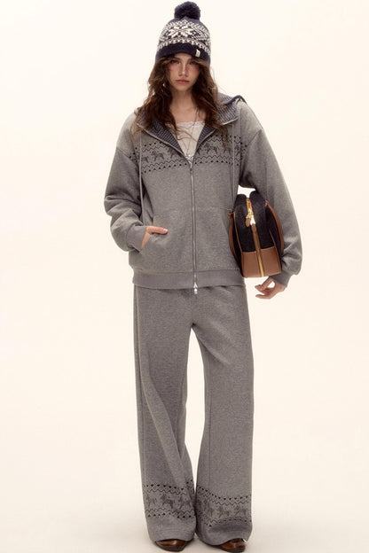 Fair Isle Quilted Jacket Set-Up