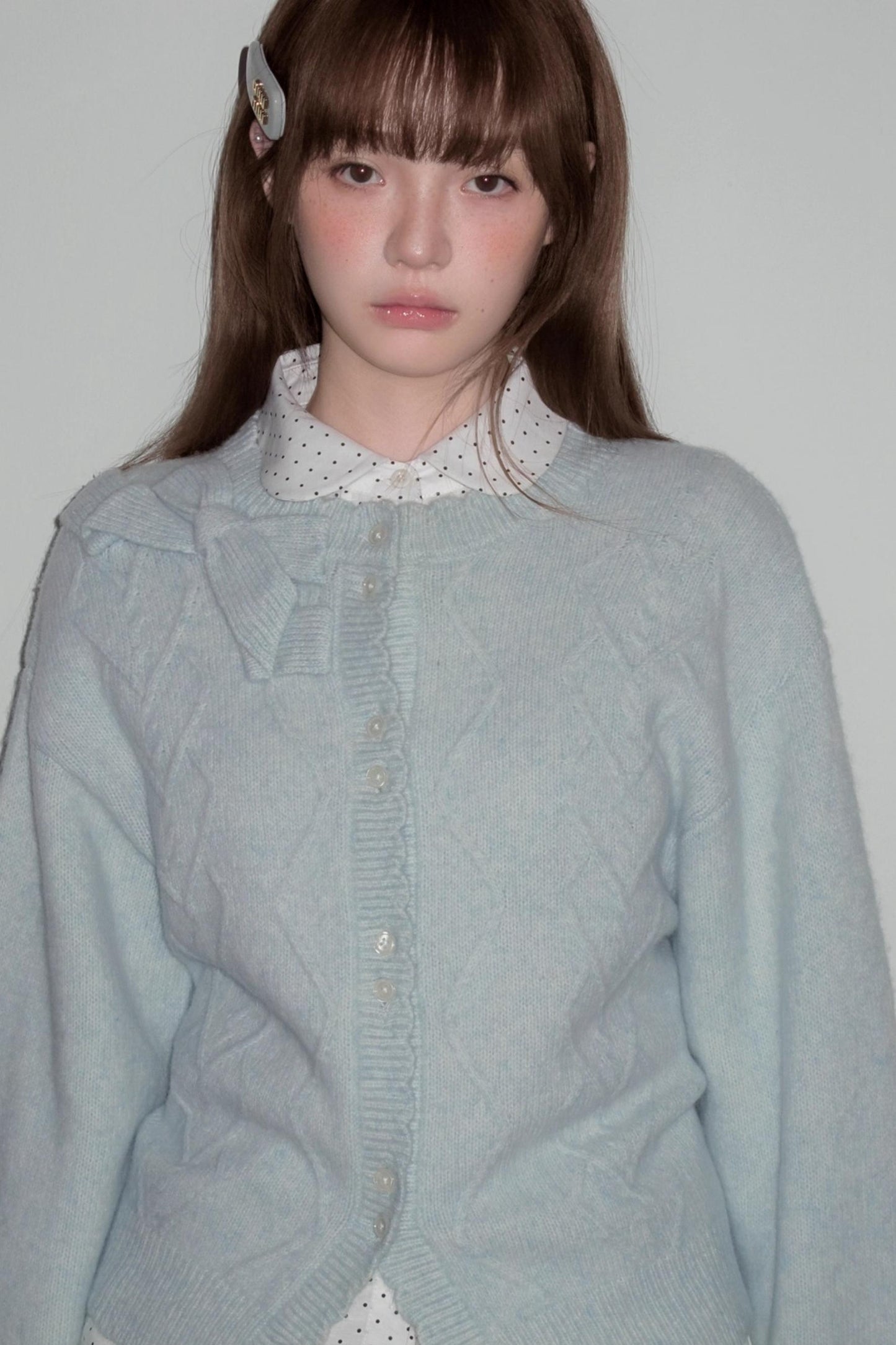 Moonlight Silhouette Sweet Wool Cardigan