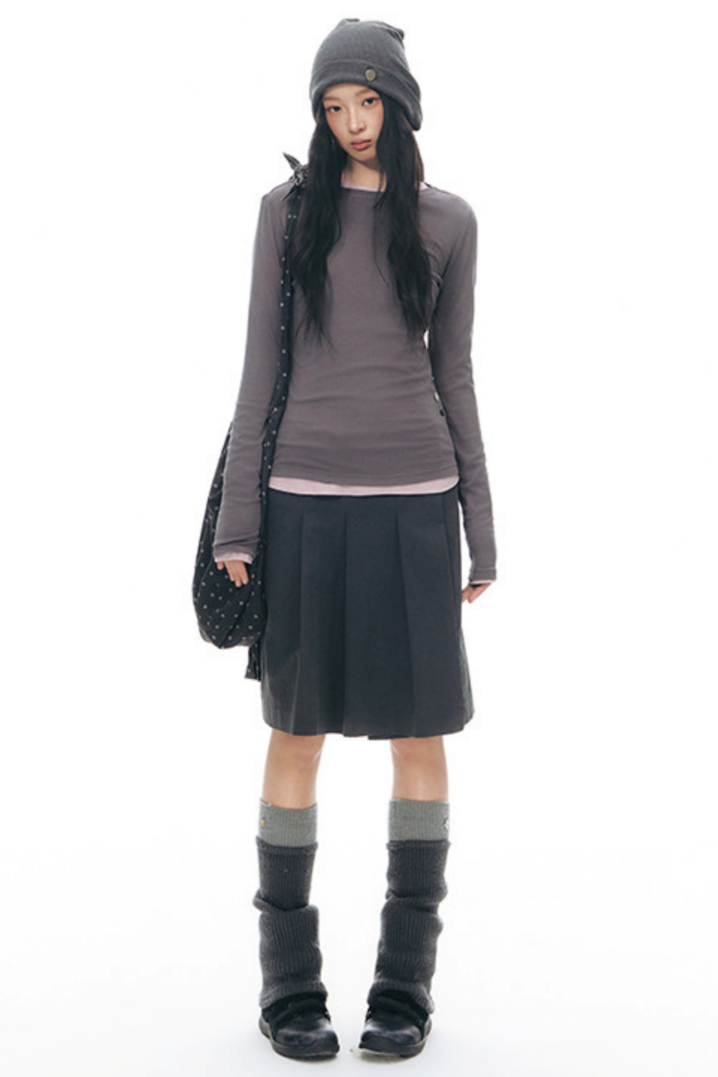 Decorative Button Layered Top