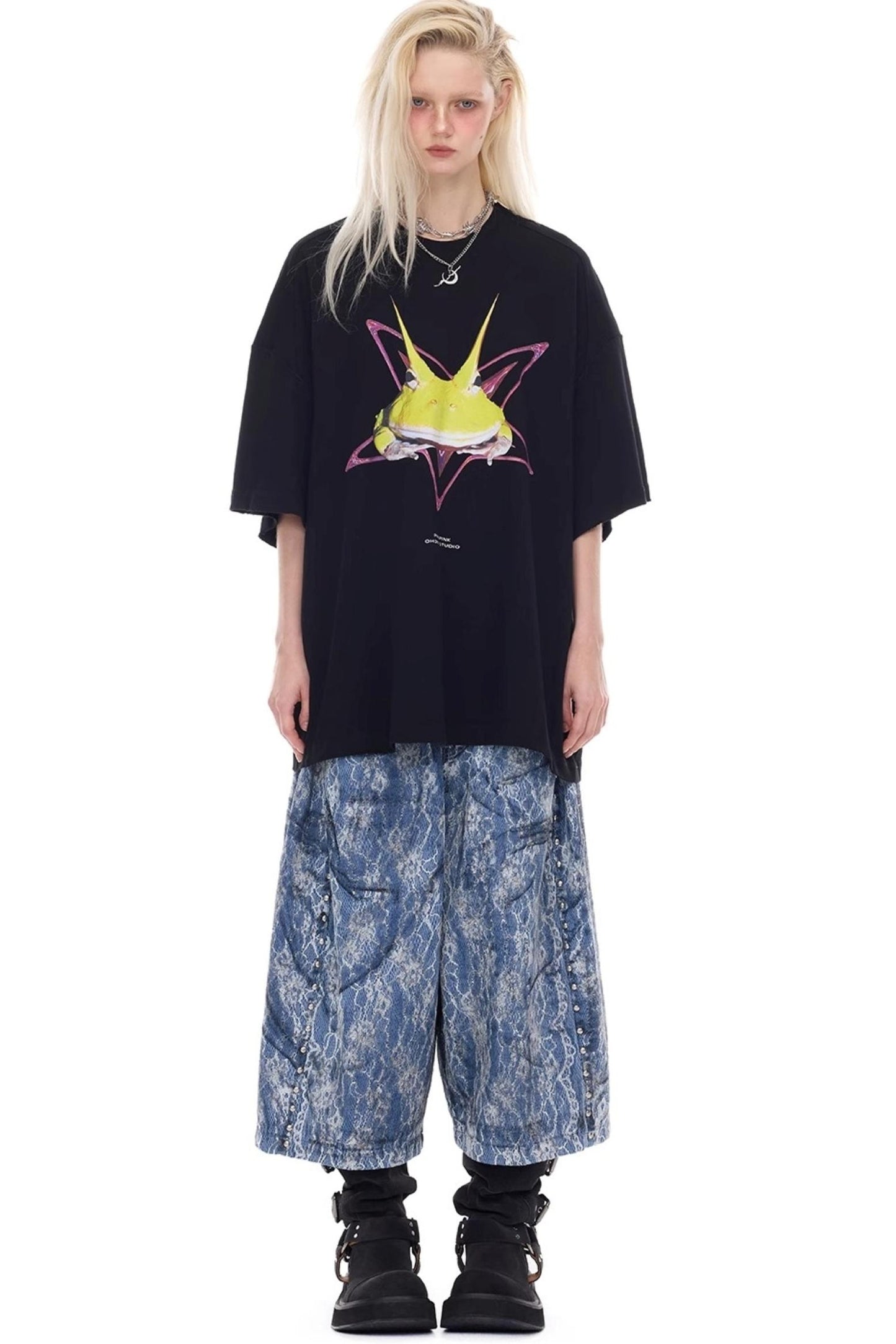 Electric Moon Denim Shorts