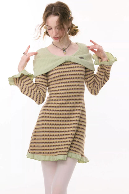 Sweet Dreams Plaid Knit Dress