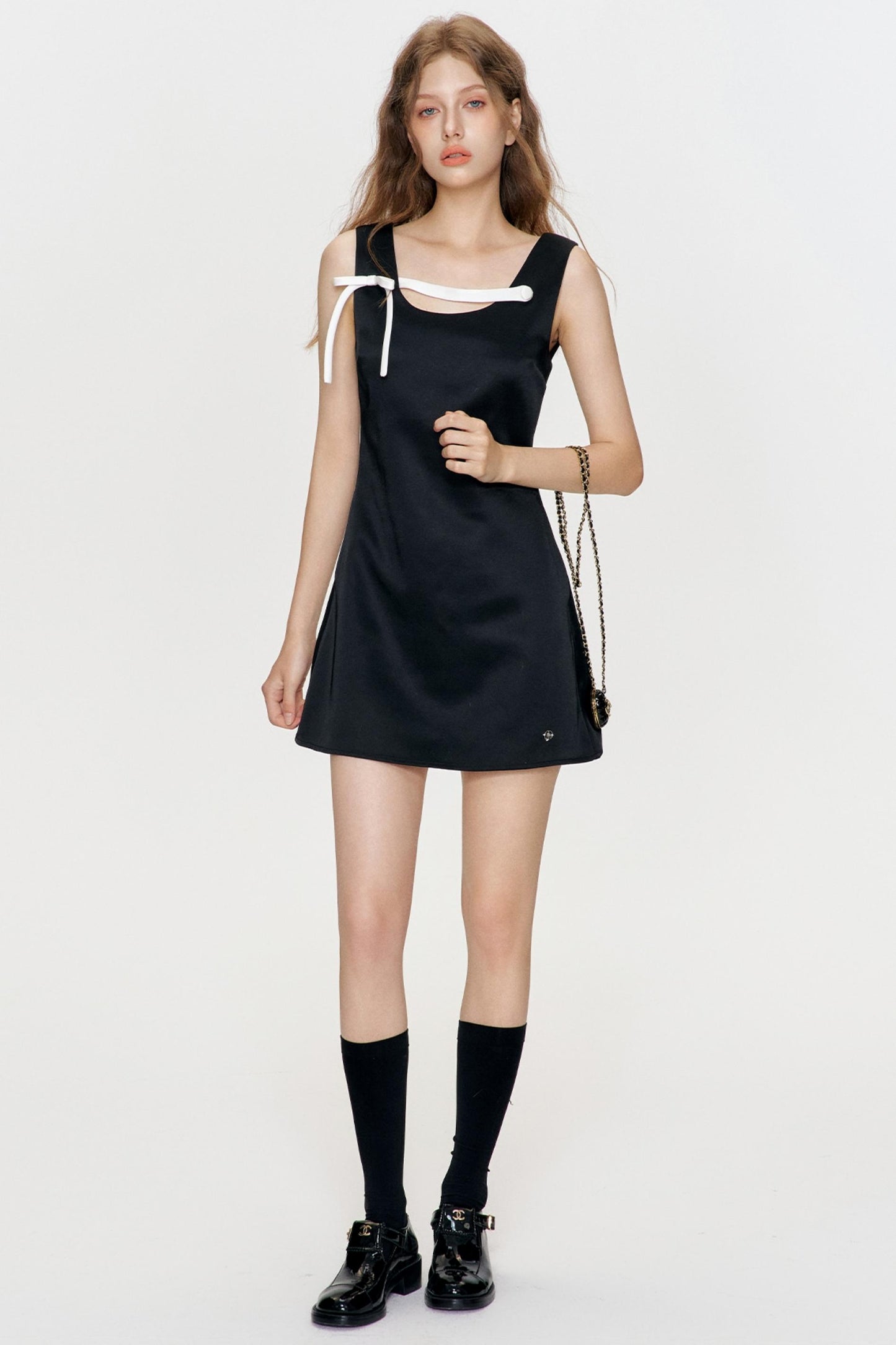 Lunar Elegance Swing Dress