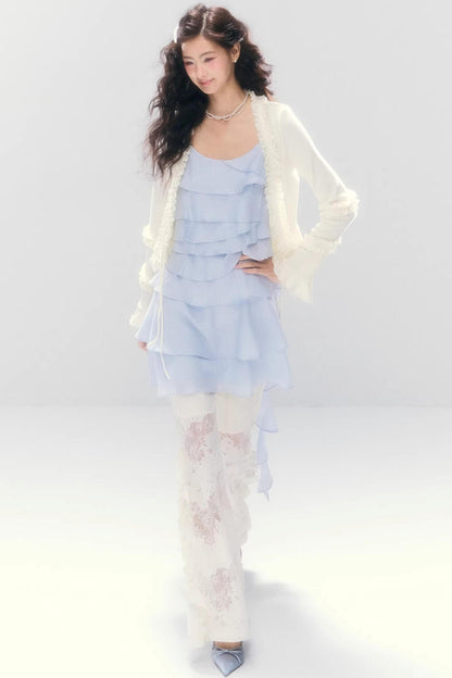 Three-Dimensional Ruffle Dress