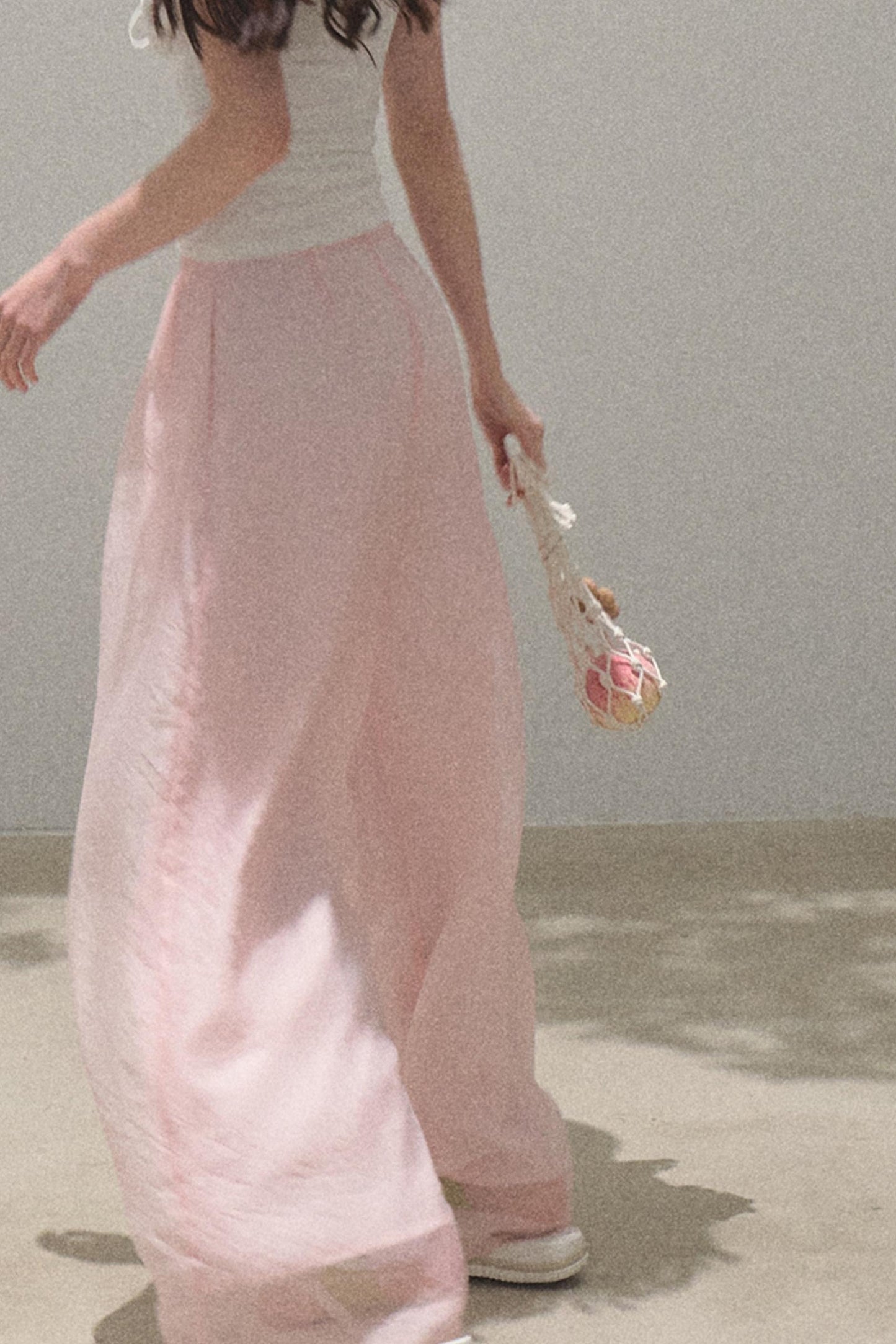 Iridescent Wide-Leg Trousers