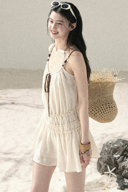 Französisches Sommerkleid mit Trägern