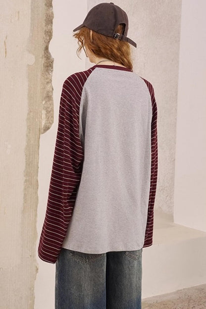 Two Bear Thin Striped Long Sleeve T-Shirt