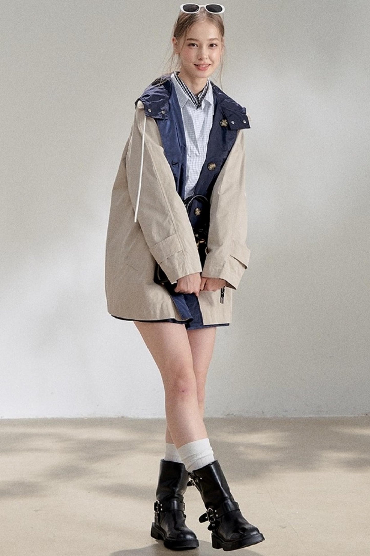 Sweater Shawl Plaid Shirt Dress