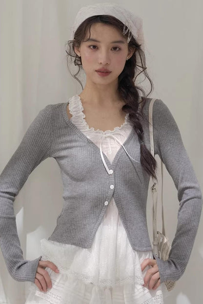 Flower Melody Lace Knit Cardigan