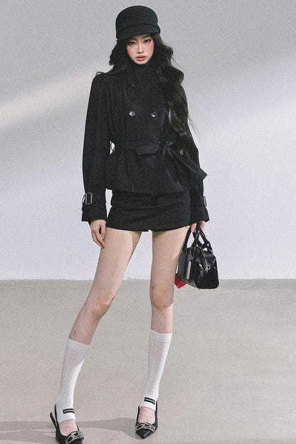 French Autumn Coat & Skirt Set-Up