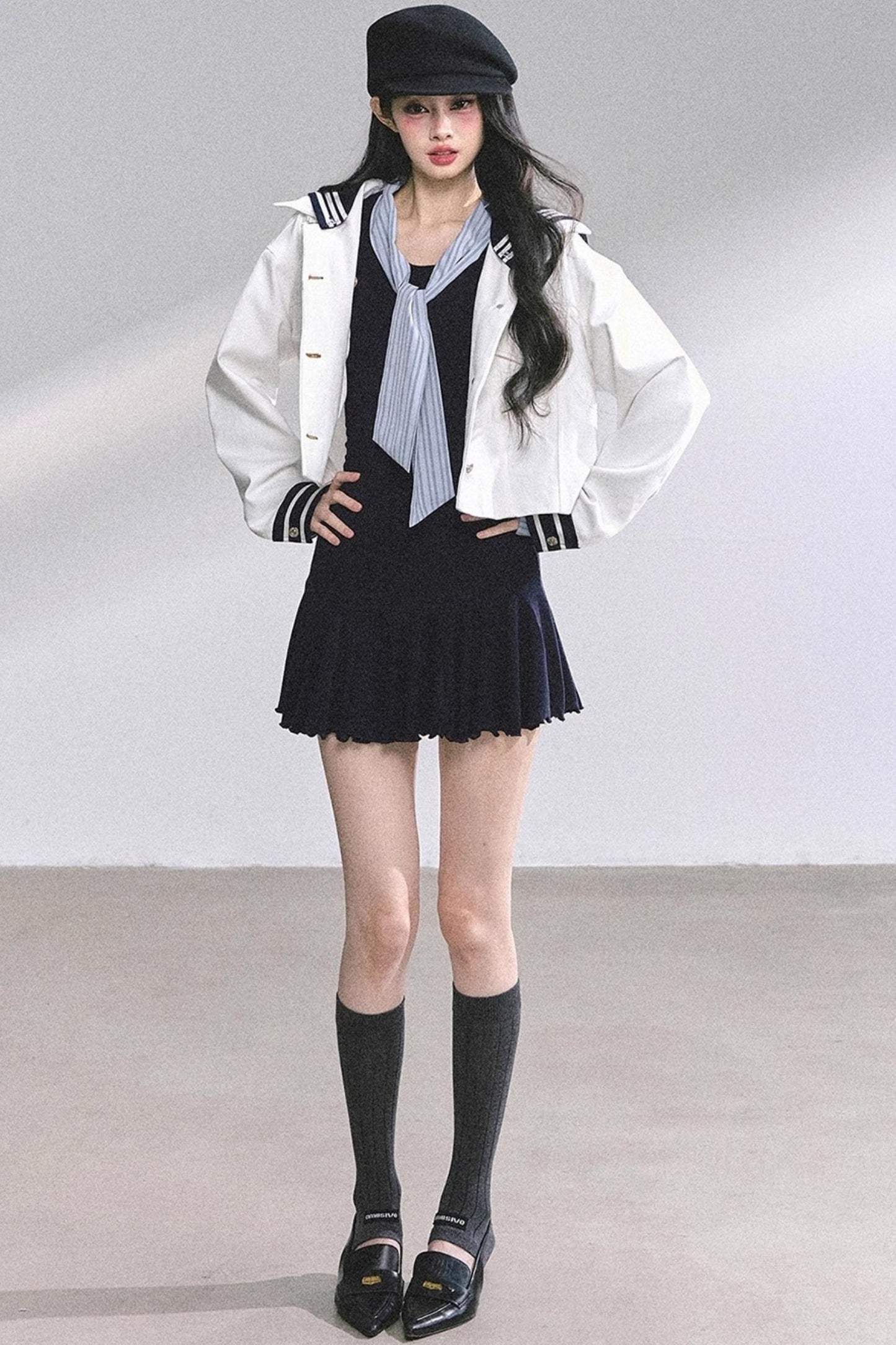 Luxury Denim Cargo Jacket