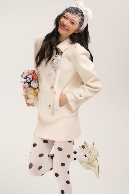 Flight Diary Woolen Jacket & Skirt Set-Up