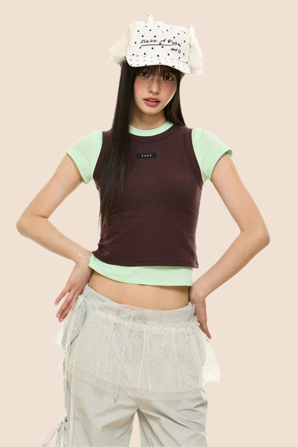 Colorblock T-Shirt Set