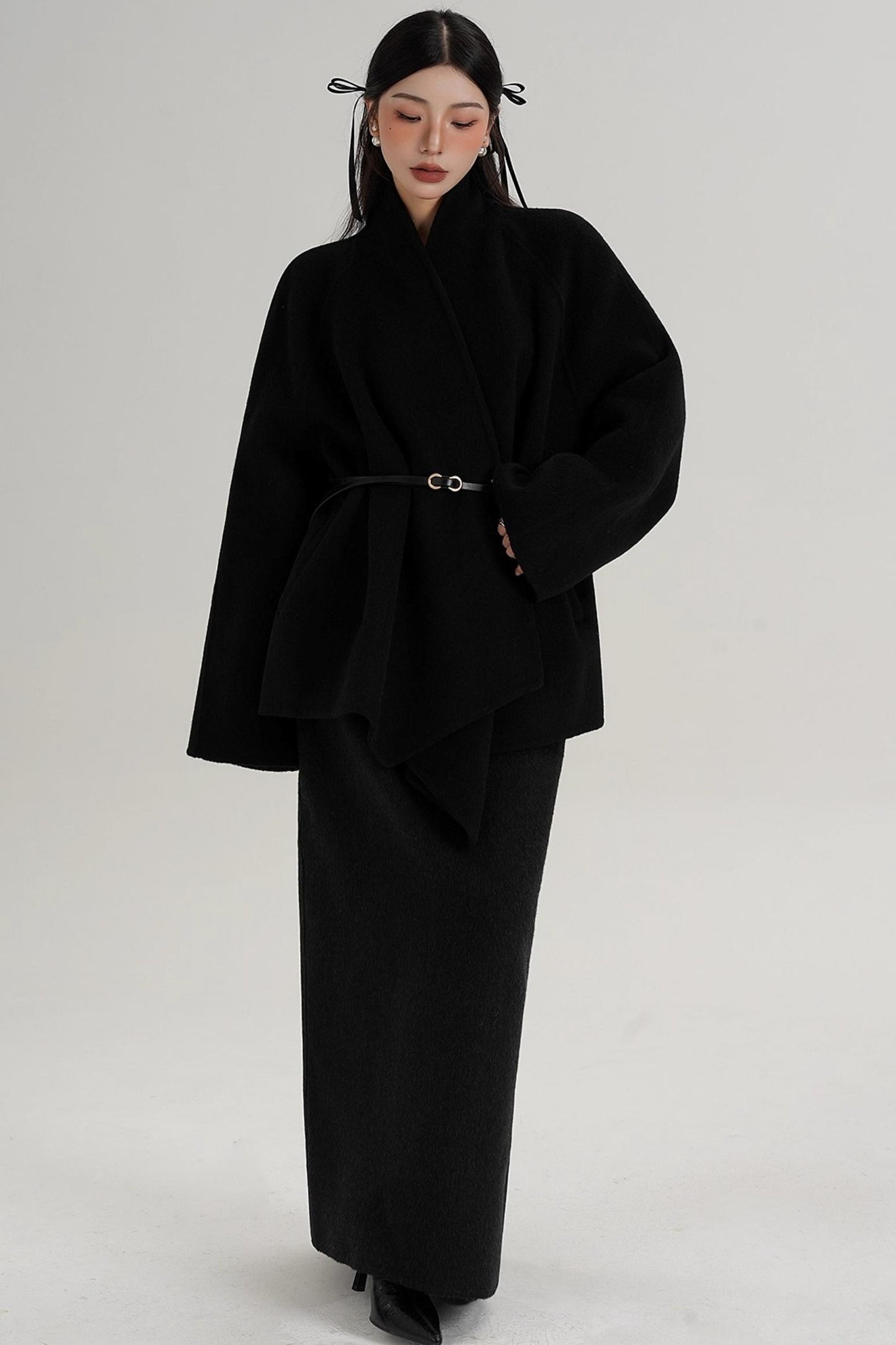 Elegant Wool Pencil Skirt