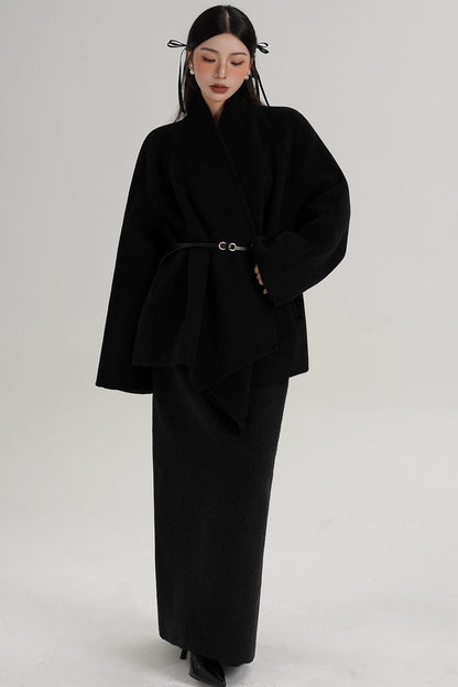 Elegant Wool Pencil Skirt