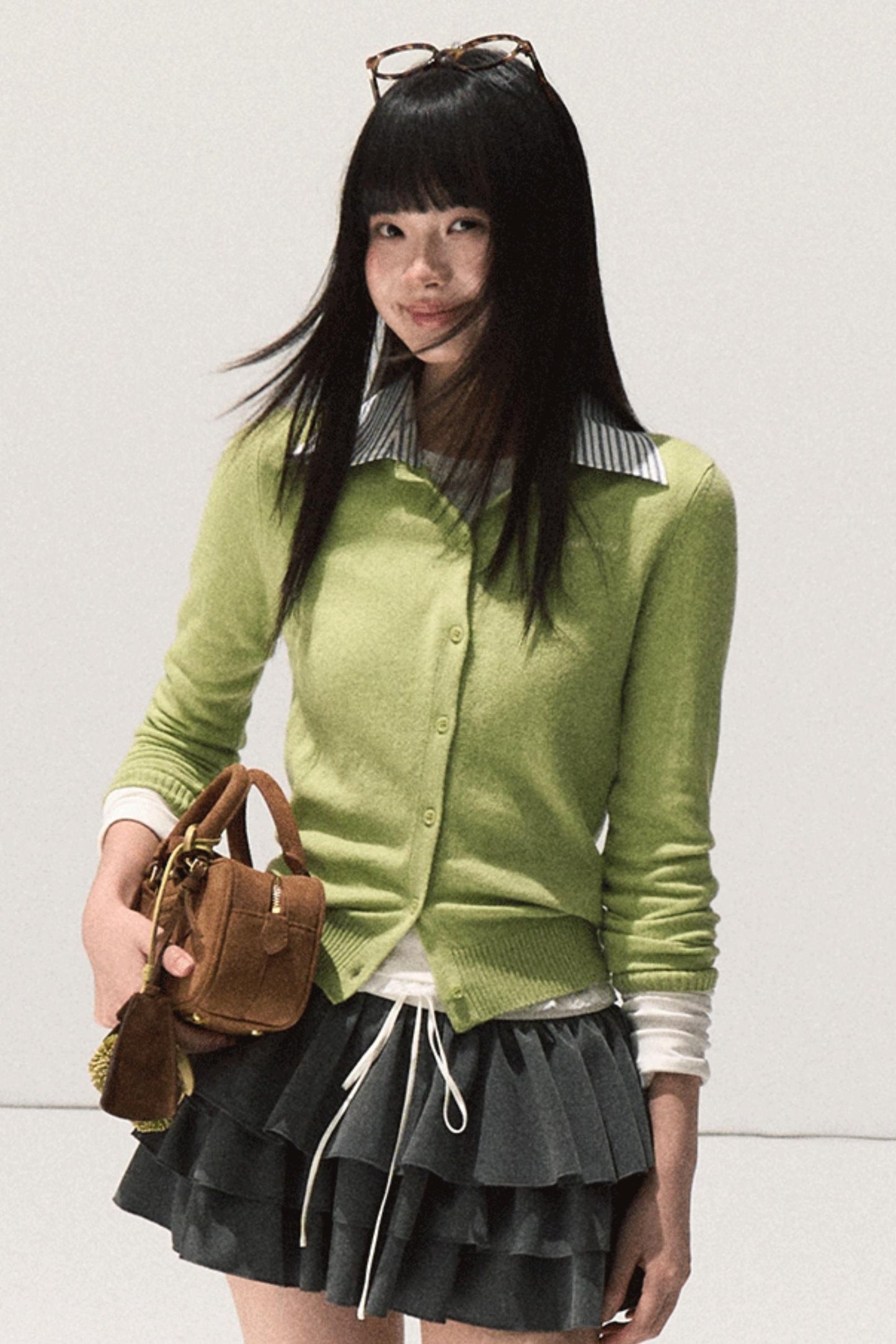 Slim Fit Wool Knit Top