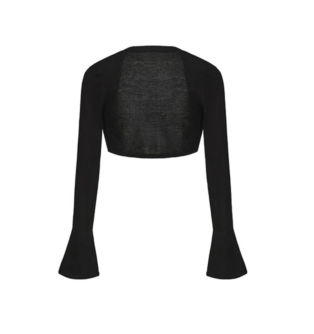 Cozy Merino Wool Flare Cardigan