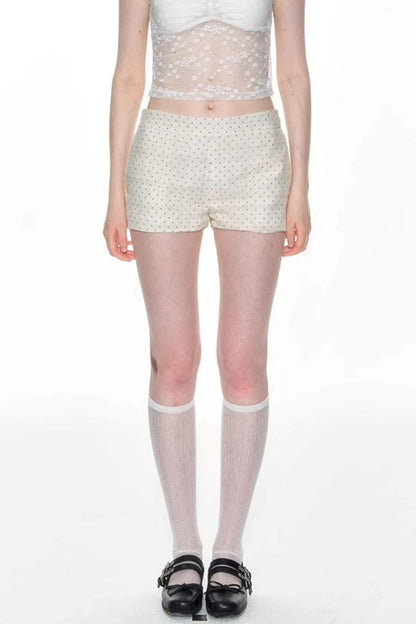 Nap Dot Mesh Culottes Set-Up