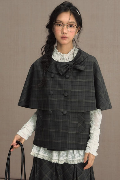 Retro Cape Vest Shawl Jacket Set-Up