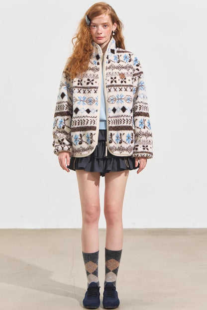 Polar Fleece Jacquard Jacket Set-Up