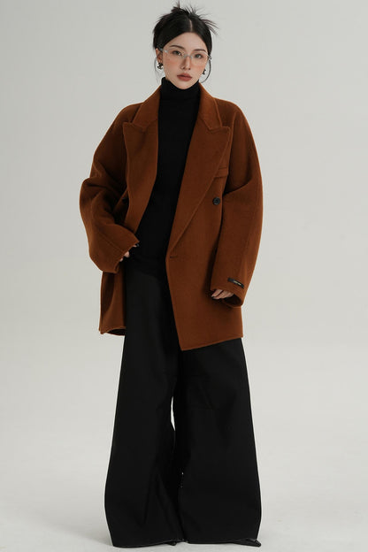 Woolen Elegance Long Coat