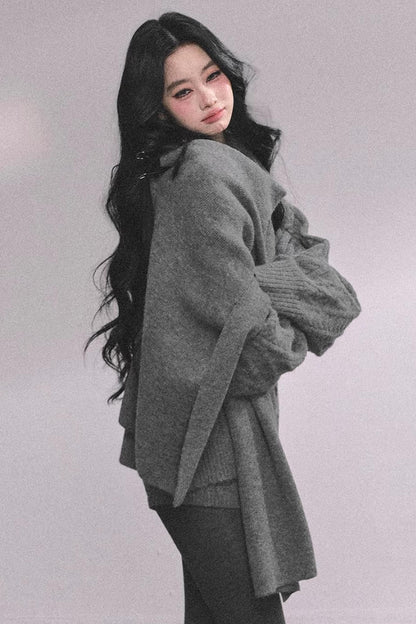 Zurich Knit Sweater Shorts Set-Up