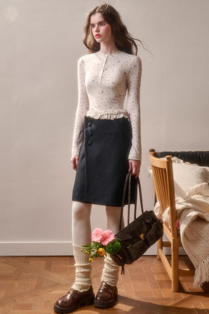 Milky Way Woolen Skirt