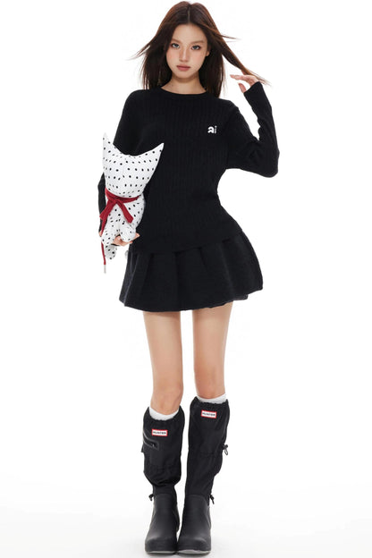 High-Waisted Puffy Skirt