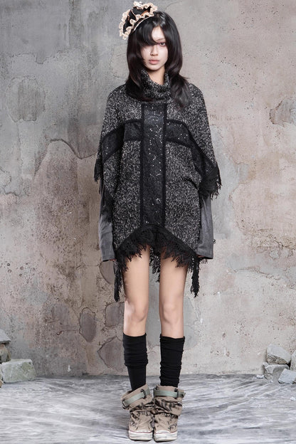 Retro Punk Cross Cloak