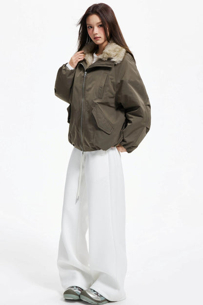 Winter Plush Fur Down Jacket