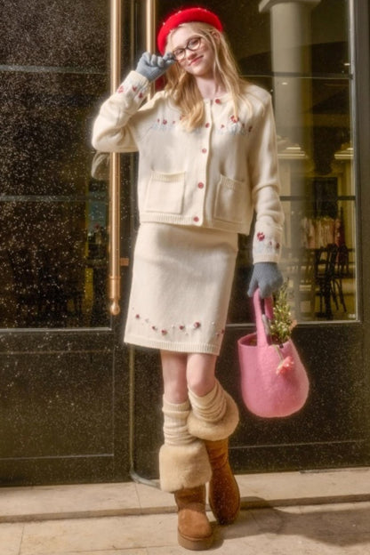 Snow Berry Wool Sweater Set-Up