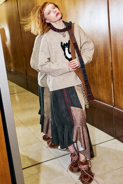 Laser Beaded Knitted Sweater