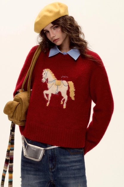 Lucky Pony Wool Sweater