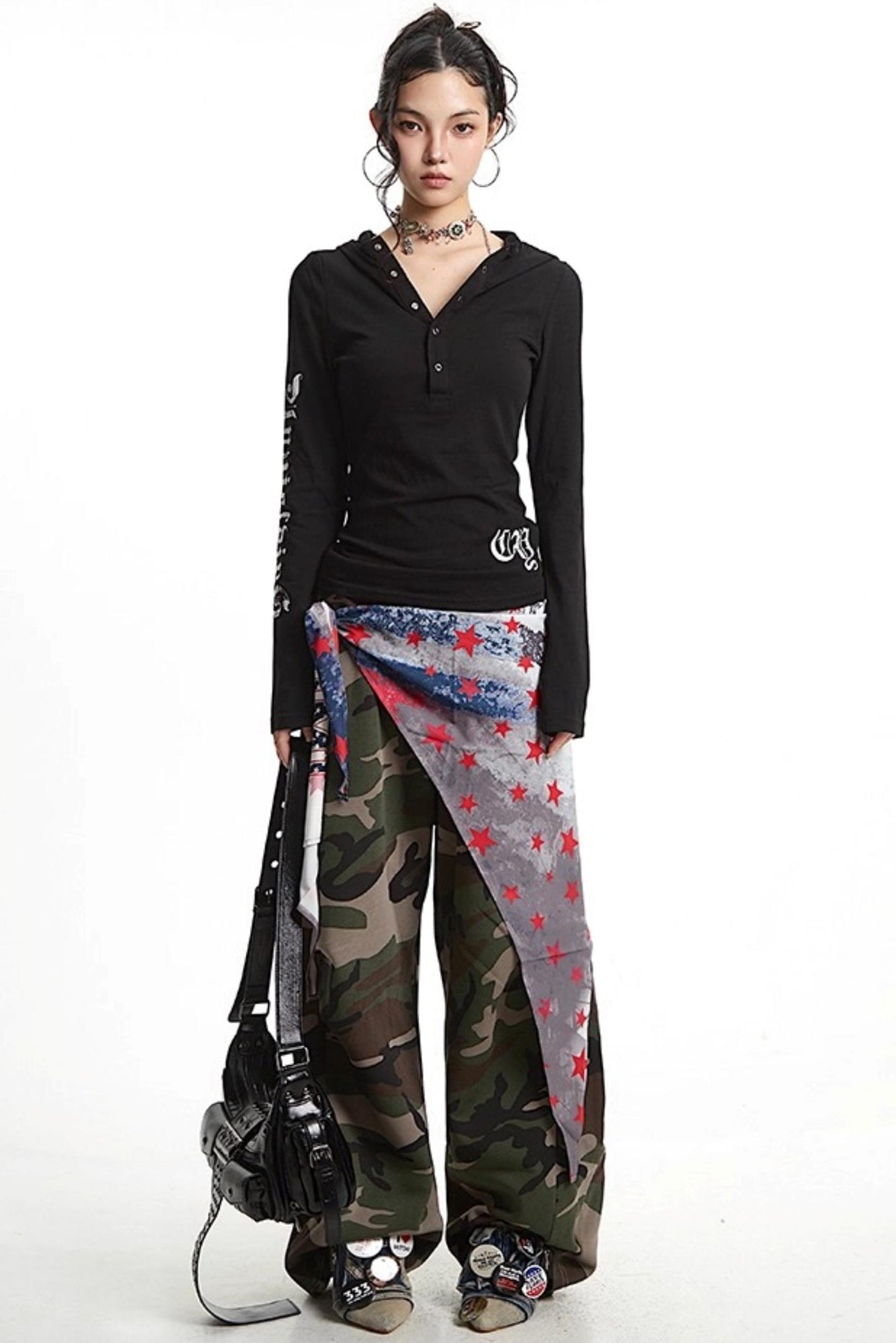 White Hooded Sunscreen Cover-Up Top