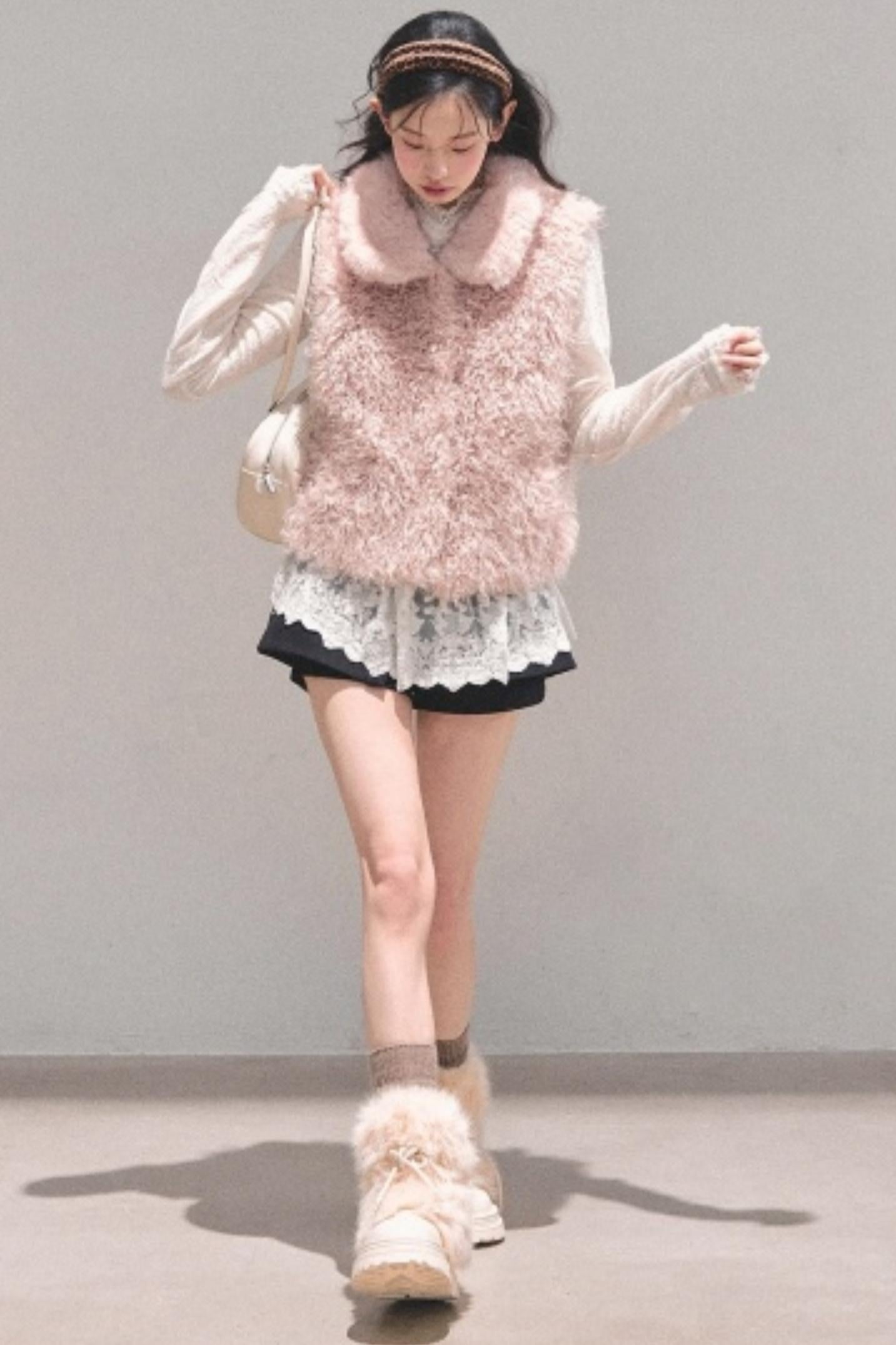 Reversible Faux Fur Vest