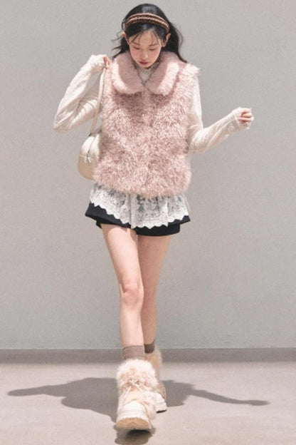 Reversible Faux Fur Vest