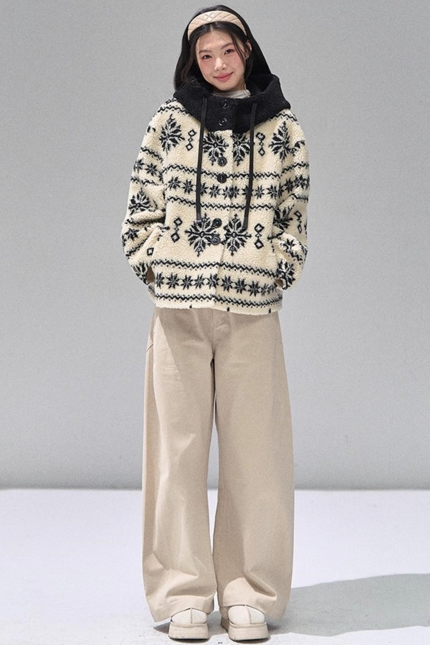 Thickened Hooded Fleece Jacket