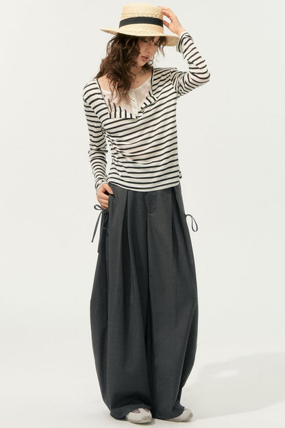 Loose Drape Straight Pants