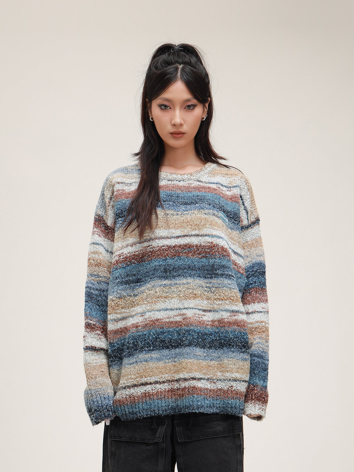 American Soft Waxy Lazy Strick Pullover