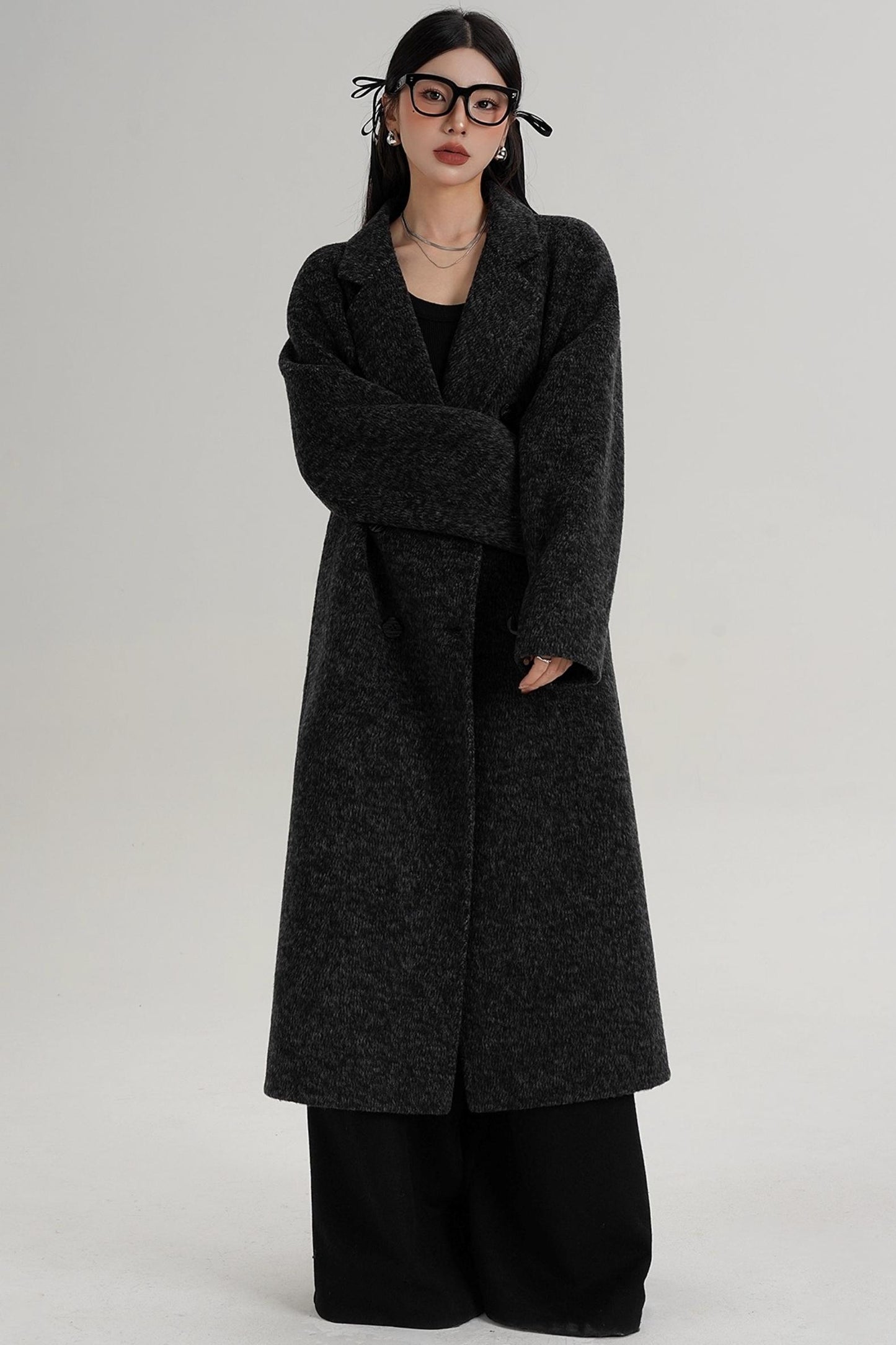 Textured Wool Suit Coat