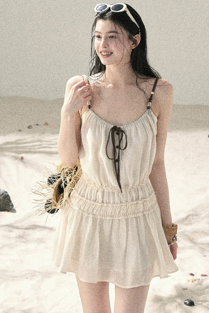 Französisches Sommerkleid mit Trägern
