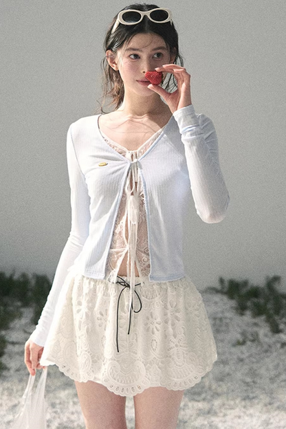 Lace Hollow-Out Top