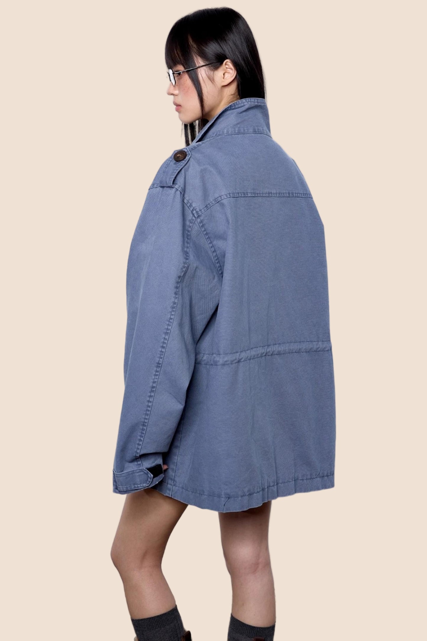 Vintage Cargo Zip Jacket