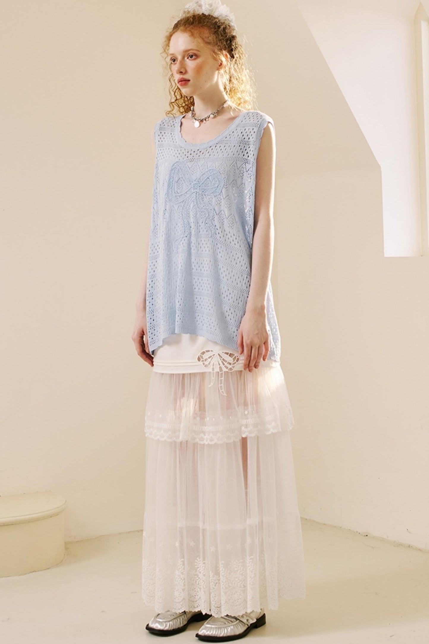 Chic Crochet Knit Top