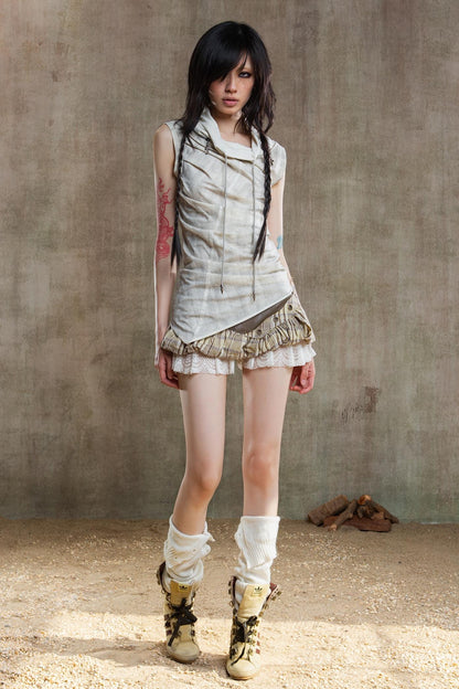 Punk Pleated Vest