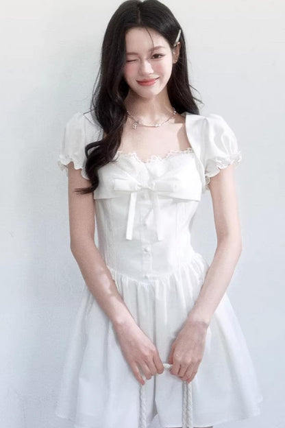 Sweet Bow Slim Dress