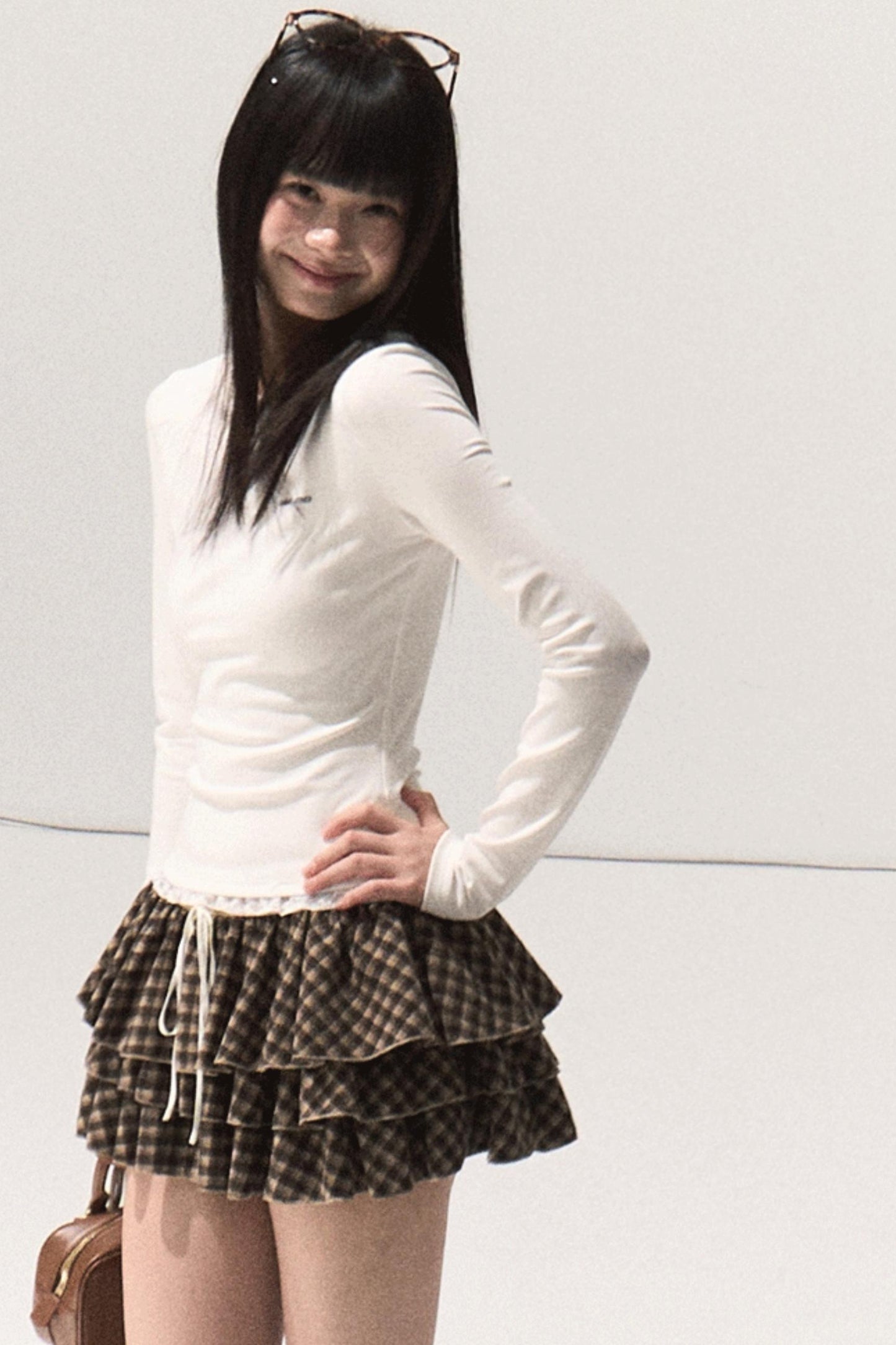 Slim Lace Long Sleeve T-shirt