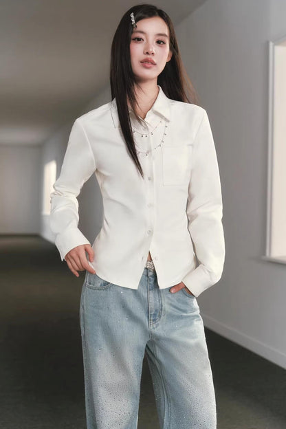 Starry Sky Rhinestone Jeans