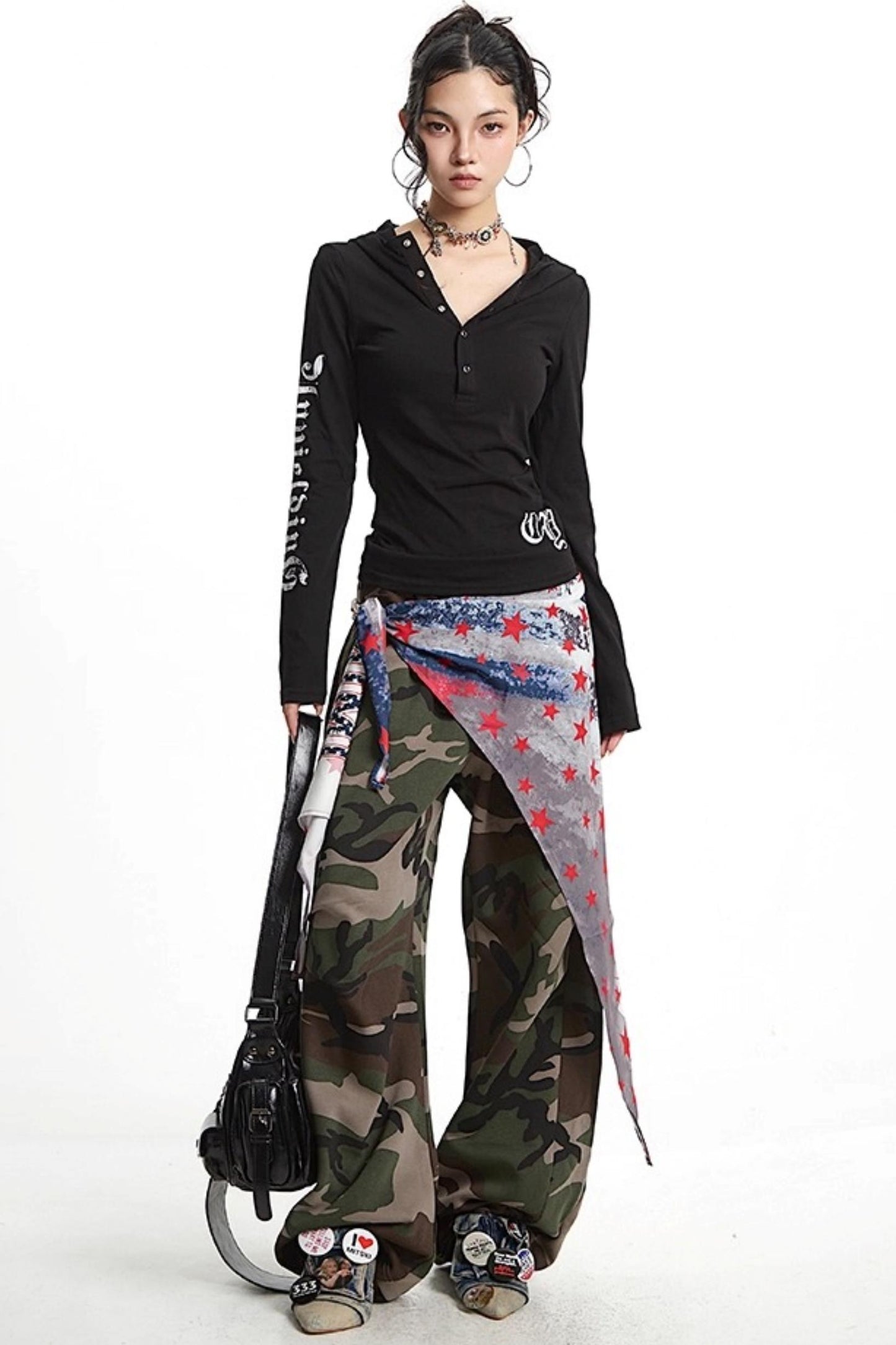 White Hooded Sunscreen Cover-Up Top